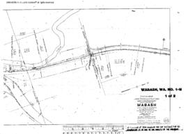 Plat Map of Northern Pacific Facilities at Wabash, Washington, 1915