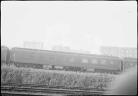 Northern Pacific Railroad Observation Car Number 1718 at Tacoma, Washington, circa 1935.