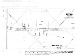 Plat Map of Northern Pacific Facilities at Welland, Washington, 1912