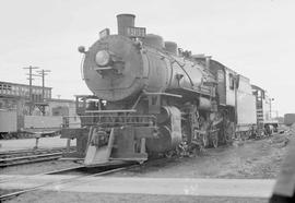 Northern Pacific steam locomotive 1904 at Spokane, Washington, in 1951.