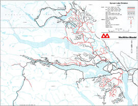 MacMillan Bloedel (MB) Sproat Lake Division track map at Port Alberni, British Columbia, 1973
