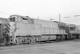 Western Pacific Railroad diesel locomotive 768 on April 24, 1971.