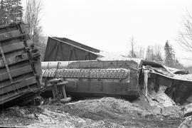 Burlington Northern accident at Index, Washington in 1975.