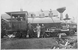 Fir Tree Lumber Company Steam Locomotive Skookum at Rainier, Washington in 1912.