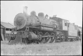 Northern Pacific steam locomotive 2103 at Dilworth, Minnesota, in 1943.