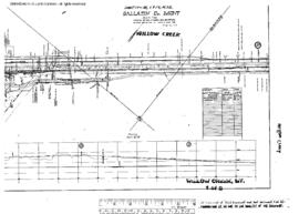 Plat Map of Northern Pacific Facilities at Willow Creek, Montana, 1918