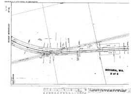 Plat Map of Great Northern Facilities at Novara, Washington, 1916