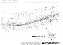 Plat Map of Northern Pacific Facilities at Tacoma, Washington, 1951