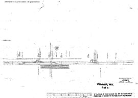 Plat Map of Northern Pacific Facilities at Venner, Washington, 1975