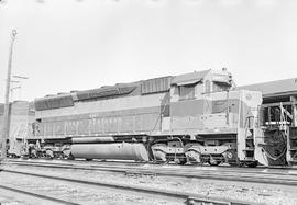 Burlington Northern diesel locomotive 6441 at Auburn, Washington in 1970.