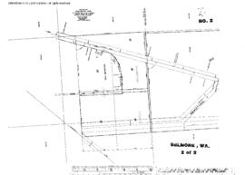 Plat Map of Northern Pacific Facilities at Belmore, Washington, 1974