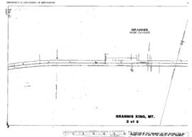 Plat Map of Northern Pacific Facilities at Grannis Xing, Montana, 1914