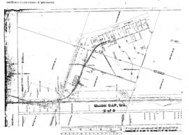 Plat Map of Northern Pacific Facilities at Union Gap, Washington, 1947