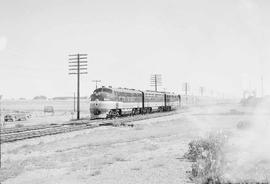 Northern Pacific North Coast Limited at Laurel, Montana, in 1954.