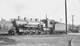 Northern Pacific steam locomotive 2082 at Tacoma, Washington, in 1937.