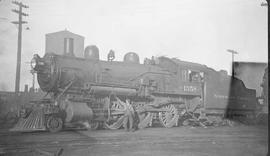 Northern Pacific steam locomotive 1358 at Tacoma, Washington, in 1934.