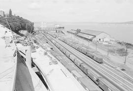 Burlington Northern Half Moon yard at Tacoma, Washington, in 1975.