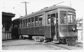 Seattle & Rainier Valley Railway Car 202 in Seattle, Washington, 1933