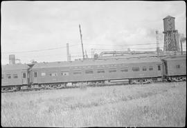 Union Pacific Railroad passenger car number 879 at Tacoma, Washington in 1935.