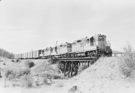 Chicago, Milwaukee, St. Paul & Pacific Railroad Company diesel locomotive number 295 at St. M...