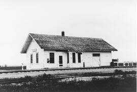 Great Northern Depot at Pisek, North Dakota, undated