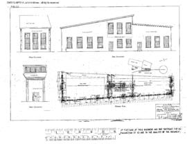 Spokane, Portland, and Seattle Railway Engineering Drawing, Roundhouse at Vancouver, Washington, ...