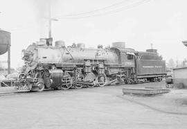 Northern Pacific steam locomotive 1766 at Auburn, Washington, in 1953.