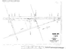 Plat Map of Northern Pacific Facilities at Bass, Montana, 1929