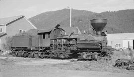 Anaconda Copper Mining Company Steam Locomotive Number 5 at Bonner, Montana in July, 1961.