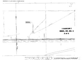 Plat Map of Great Northern Facilities at Cascan-Bend, Oregon, 1932