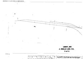 Plat Map of Great Northern Facilities at Libby, Montana, undated