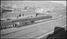 Northern Pacific passenger yard at Billings, Montana, circa 1950.