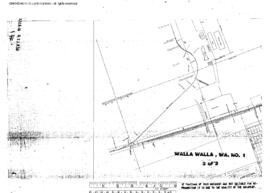 Plat Map of Northern Pacific Facilities at Walla Walla, Washington, undated