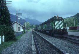 Burlington Northern 8019 at Skykomish, Washington in 1990.