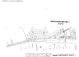 Plat Map of Great Northern Facilities at White Rock, British Columbia, 1964