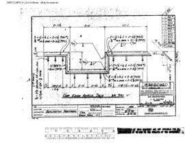 Great Northern Engineering Drawing, Boiler Room Addition at Havre, Montana, 1970