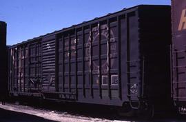 Northern Pacific box car number 5386 at Albuquerque, New Mexico, in 1979.