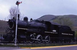 Northern Pacific 1356 on display in Missoula, Montana in 1997.