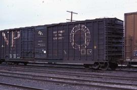 Northern Pacific box car number 5332 at Albuquerque, New Mexico, in 1982.