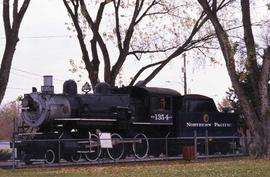 Northern Pacific 1354 on display in Pasco, Washington in 1988.