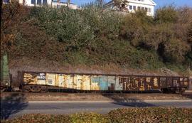 Northern Pacific gondola car number 56031, at Bellingham, Washington, in 2003.