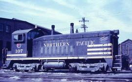 Northern Pacific 107 in St. Paul, Minnesota in 1967.