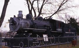 Northern Pacific 1354 on display in Pasco, Washington in 1988.