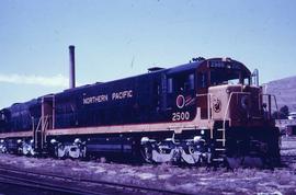 Northern Pacific 2500 at Livingston, Montana, in 1965.