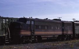 Burlington Northern 758 at Sumas, Washington, in November 1973.