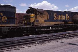 Northern Pacific flat car 66118 at Albuquerque, New Mexico, in 1978.