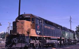 Burlington Northern 6404 at Denver, Colorado, in 1972.