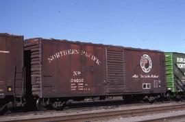 Northern Pacific box car 24032 at Albuquerque, New Mexico, in 1980.