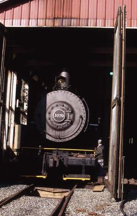 Northern Pacific 1070 on the Lake Whatcom Railway at Wickersham, Washington, in 2008.