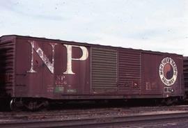 Northern Pacific box car number 7836 at Albuquerque, New Mexico, in 1978.